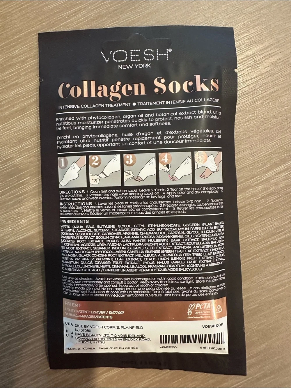 Voesh Collagen Socks Foot Treatment Mask
